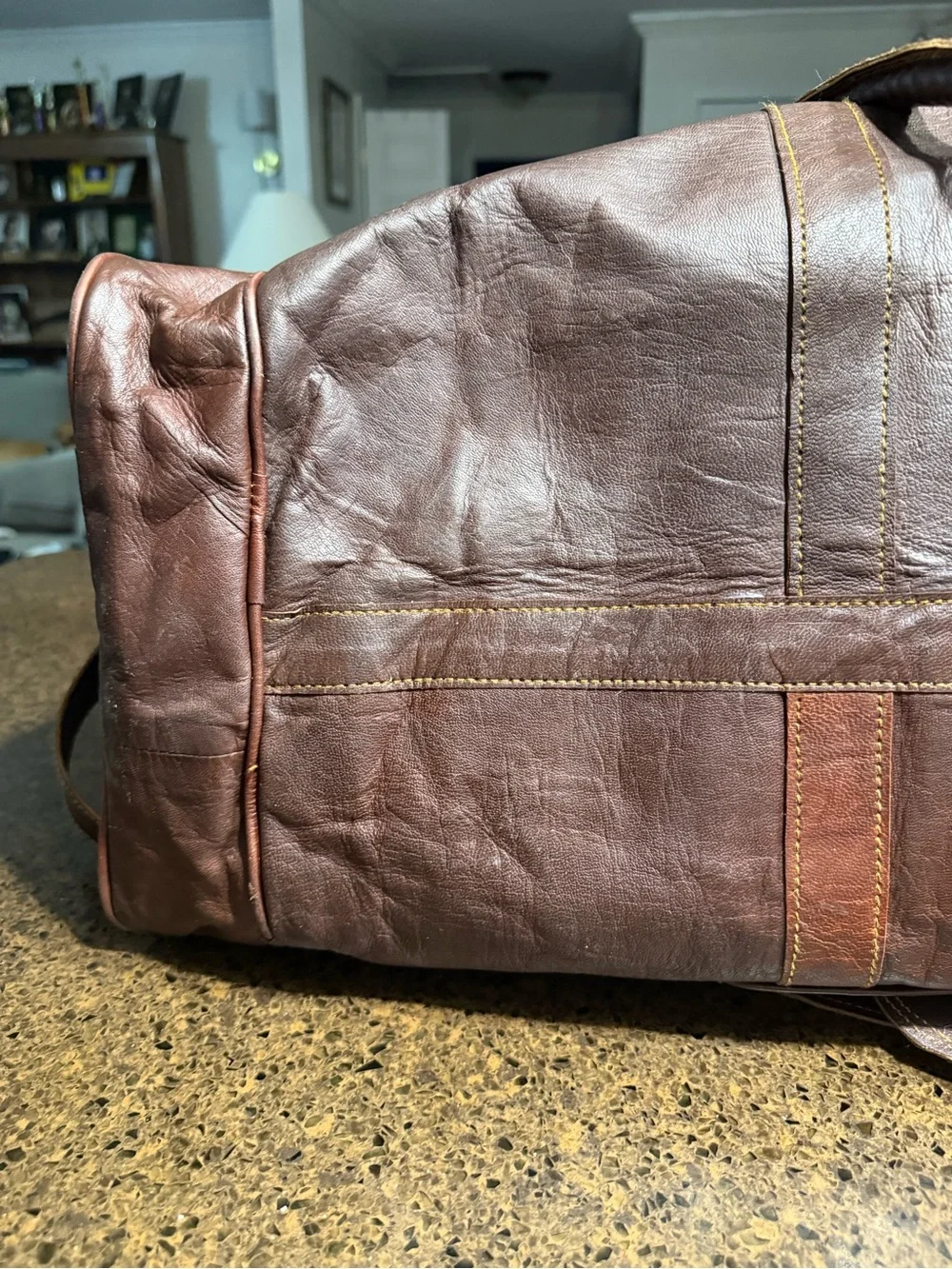 Leather Duffle Bag 28 inch